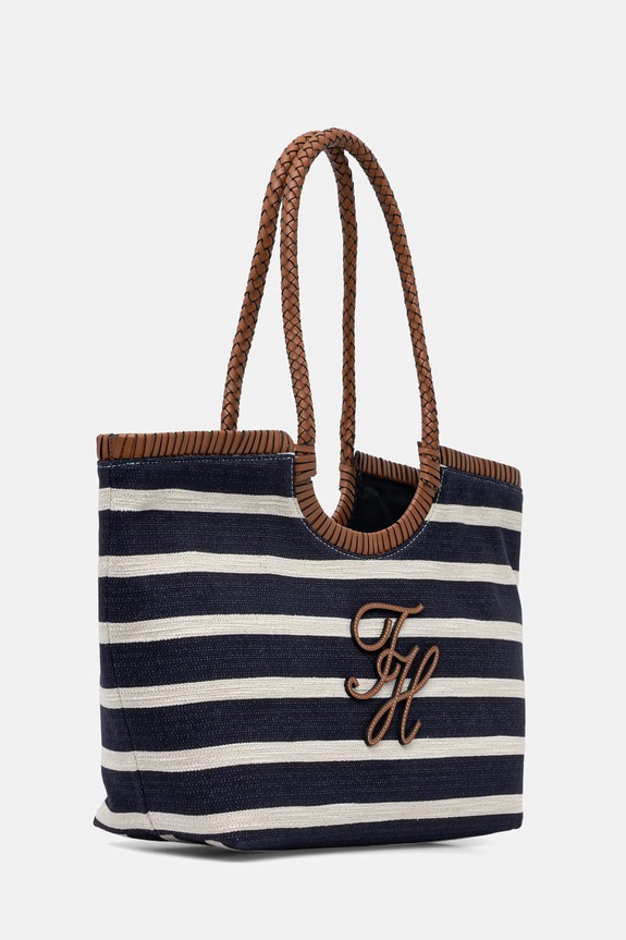 Tommy Hilfiger geantă tote pentru femei AW0AW18400 bleumarin SS26