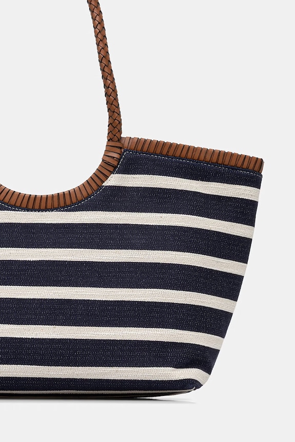 Accesorii Tommy Hilfiger geantă tote pentru femei AW0AW18400 bleumarin
