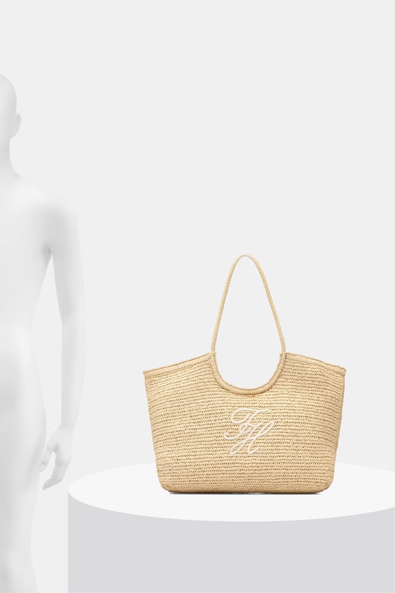 Tommy Hilfiger geantă pentru femei împletită SUMMER AW0AW18536