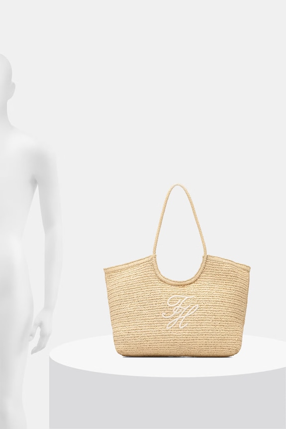 Tommy Hilfiger geantă pentru femei împletită SUMMER AW0AW18536