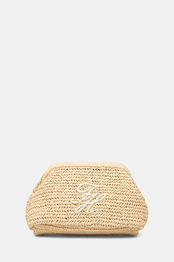 Tommy Hilfiger kabelka do ruky dámska pletená SUMMER béžová AW0AW18627