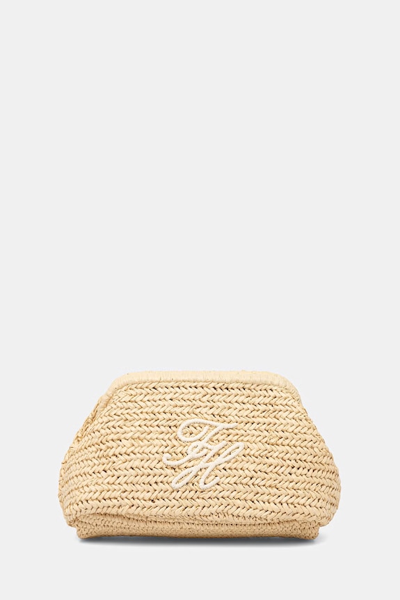 Tommy Hilfiger kabelka do ruky dámska pletená SUMMER béžová AW0AW18627