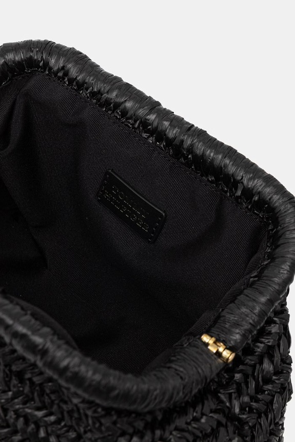 Tommy Hilfiger kabelka do ruky dámska pletená SUMMER čierna AW0AW18627