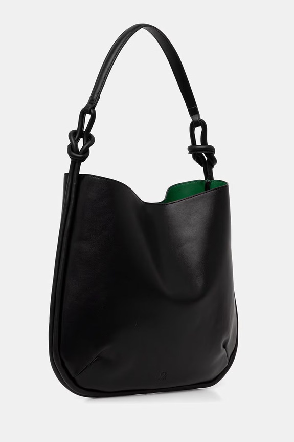 United Colors of Benetton torebka shopper damska 6TREVY019 czarny SS26