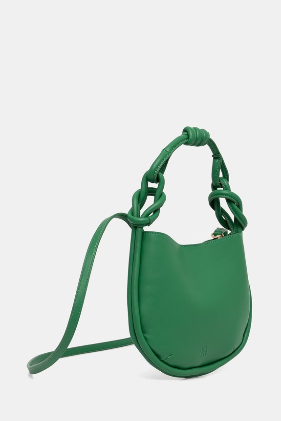 United Colors of Benetton geantă crossbody pentru femei, cu imitație de piele 6TREVY01A verde SS26