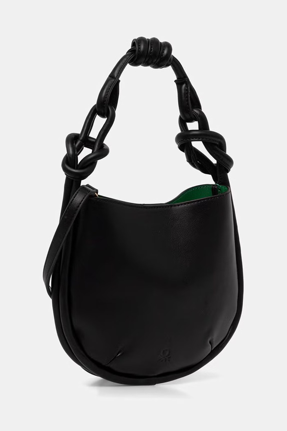 United Colors of Benetton geantă crossbody pentru femei, cu imitație de piele 6TREVY01A negru SS26