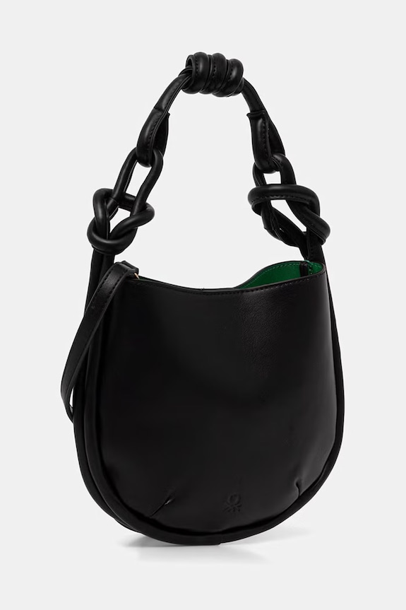 United Colors of Benetton geantă crossbody pentru femei, cu imitație de piele 6TREVY01A negru SS26