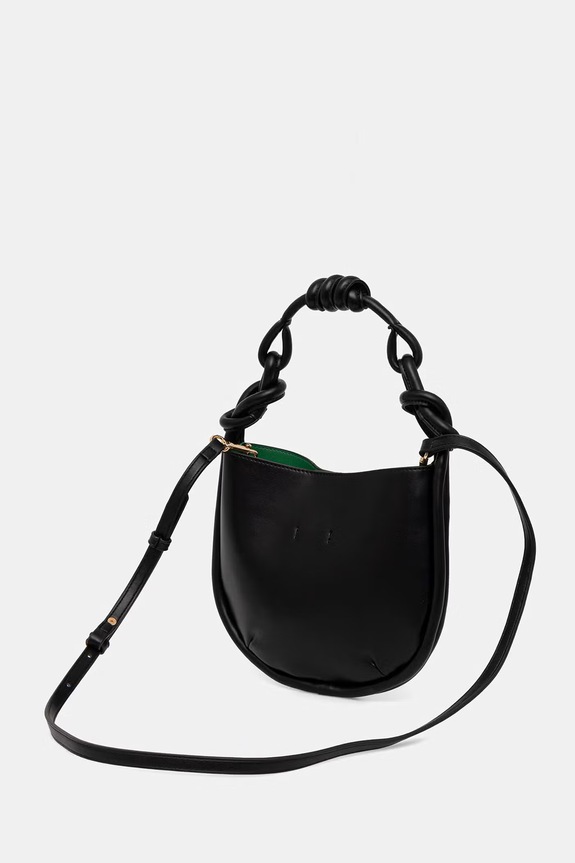 Accesorii United Colors of Benetton geantă crossbody pentru femei, cu imitație de piele 6TREVY01A negru