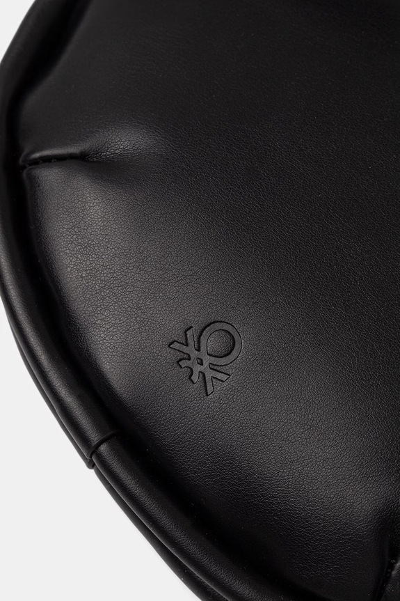 United Colors of Benetton geantă crossbody pentru femei, cu imitație de piele negru 6TREVY01A