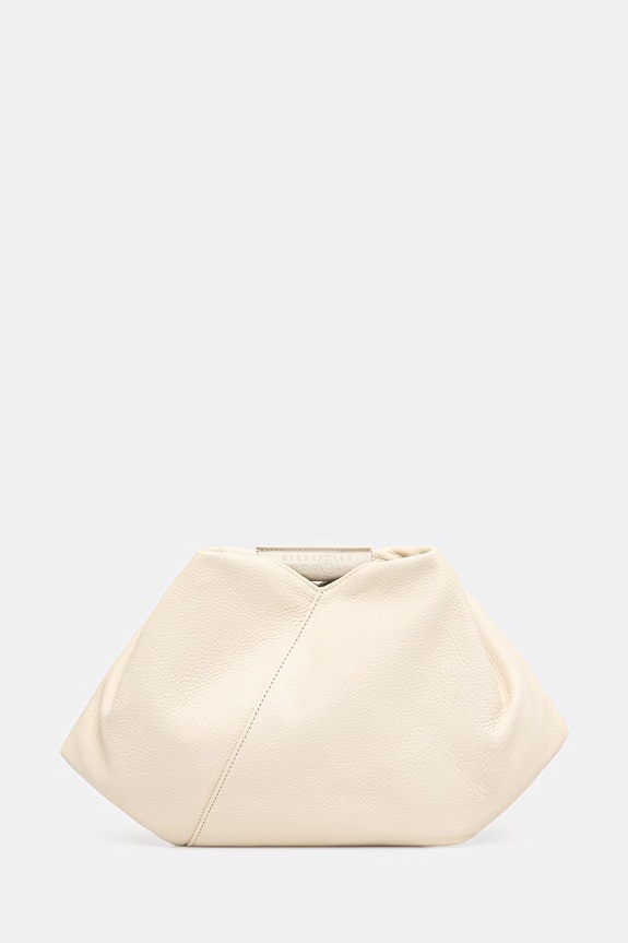 MM6 Maison Margiela torebka skórzana skóra licowa beżowy SB5WD0029.P7255.T2014