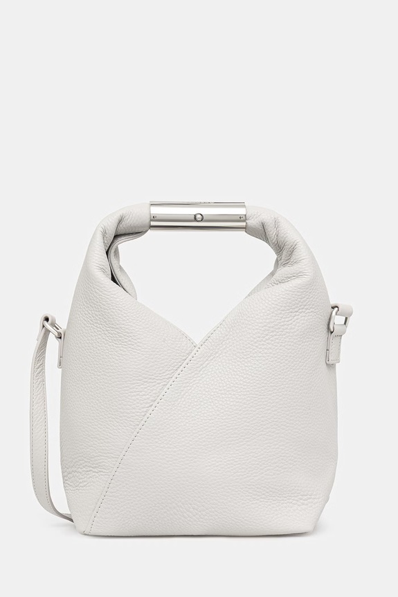 MM6 Maison Margiela torebka damska skórzana szary SB6WD0042.P7255.T8059