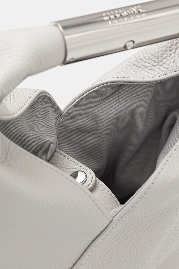 MM6 Maison Margiela torebka damska skórzana SB6WD0042.P7255.T8059 szary