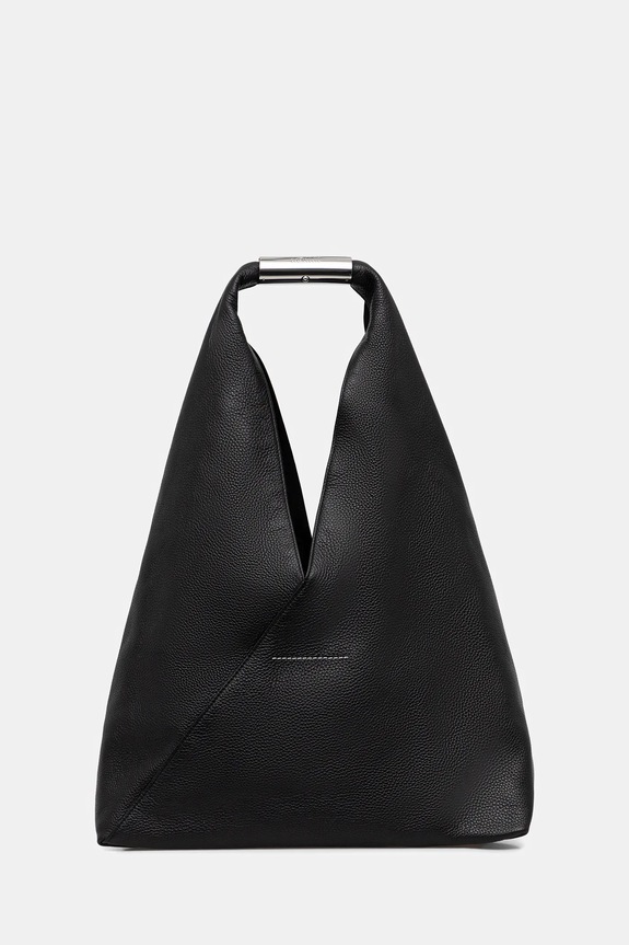 MM6 Maison Margiela torebka skórzana skóra licowa czarny SB6WD0043.P7255.T8013