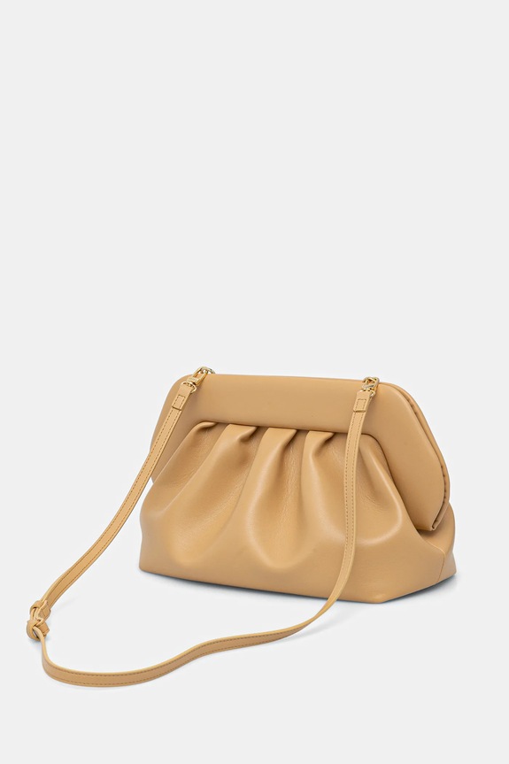 Akcesoria Themoire torebka crossbody damska z imitacji skóry 261WTMB00 beżowy