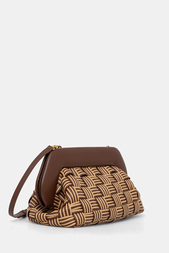 Themoire torebka crossbody damska z imitacji skóry 261WTMB00 brązowy SS26