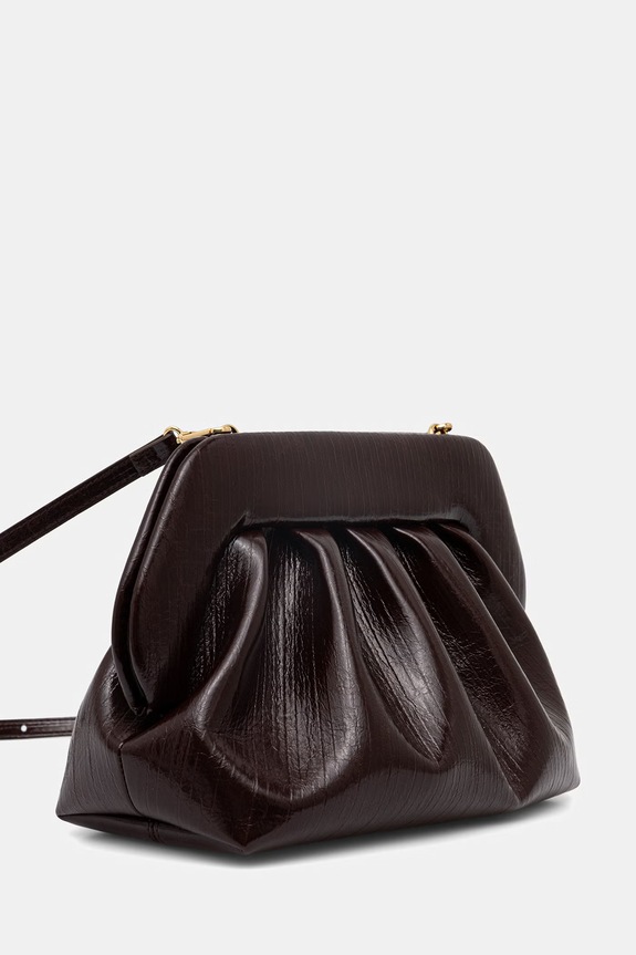 Themoire torebka crossbody damska z imitacji skóry 261WTMB00 brązowy SS26