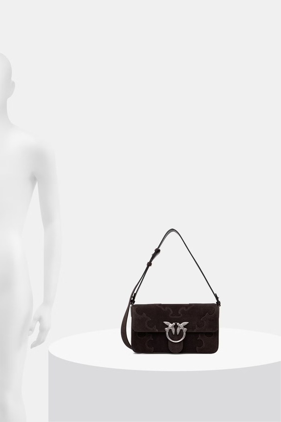 Pinko geantă crossbody pentru femei, din piele întoarsă 106243.A0F6