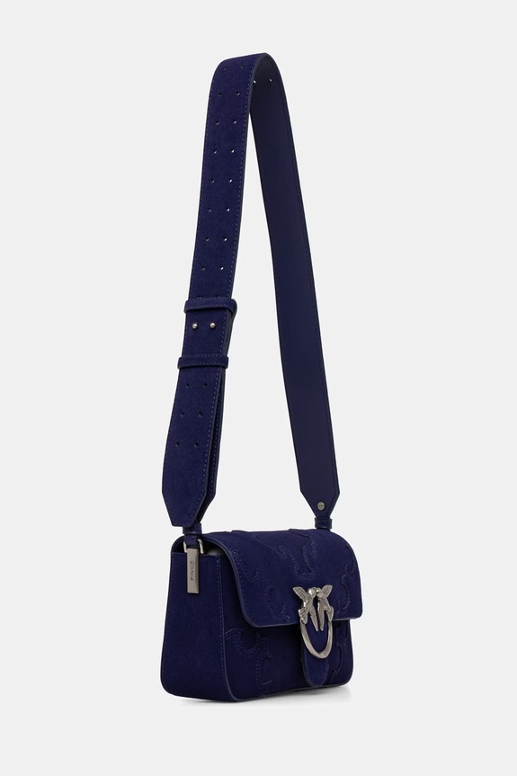 Pinko crossbody kabelka dámská semišová 106244.A0F6 námořnická modř SS26