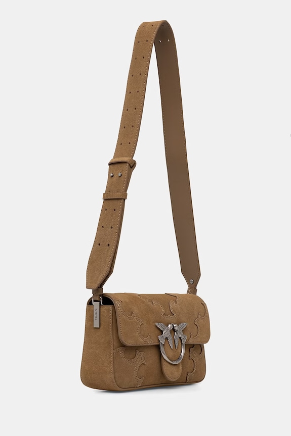 Pinko crossbody kabelka dámská semišová 106244.A0F6 zelená SS26