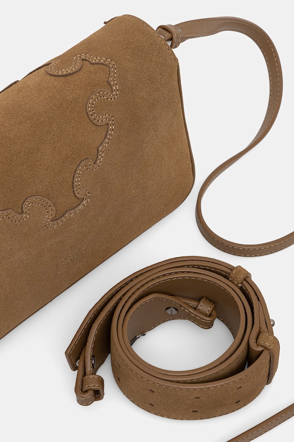 Pinko crossbody kabelka dámská semišová 106244.A0F6 zelená