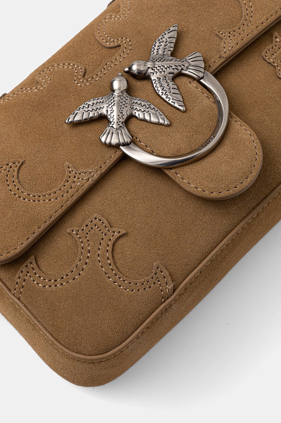 Pinko crossbody kabelka dámská semišová 106244.A0F6