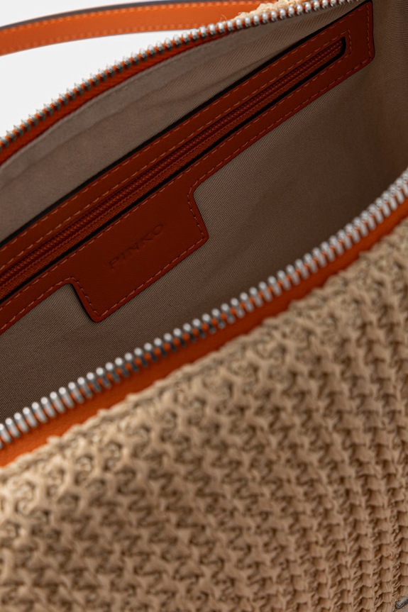 Pinko geantă crossbody pentru femei împletită 106661.A391 bej