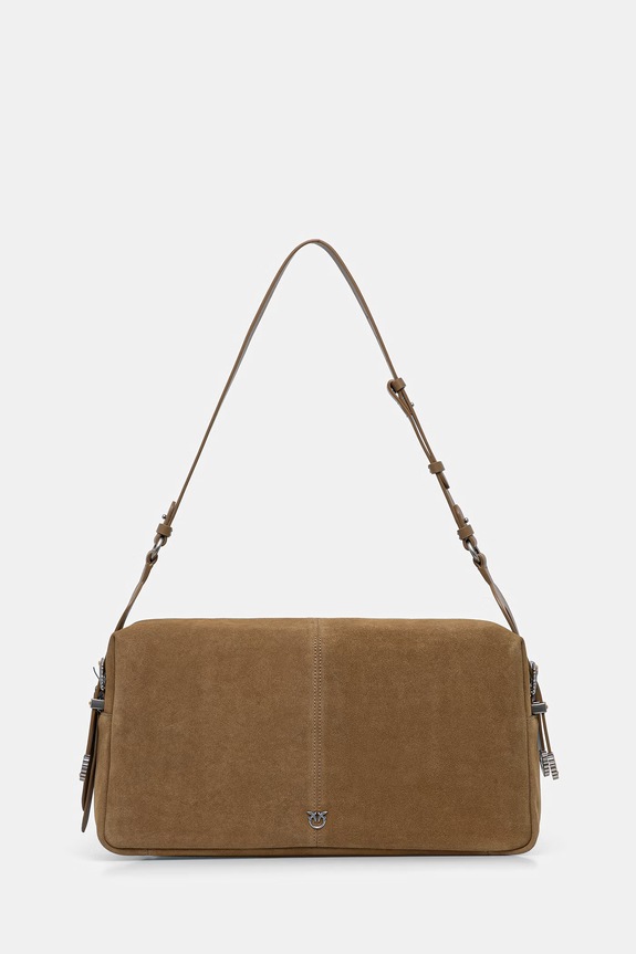 Pinko crossbody kabelka dámska semišová zelená 106678.A0F6