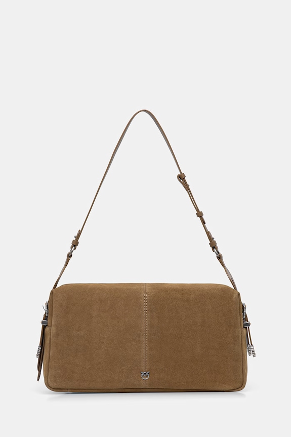 Pinko crossbody kabelka dámska semišová zelená 106678.A0F6