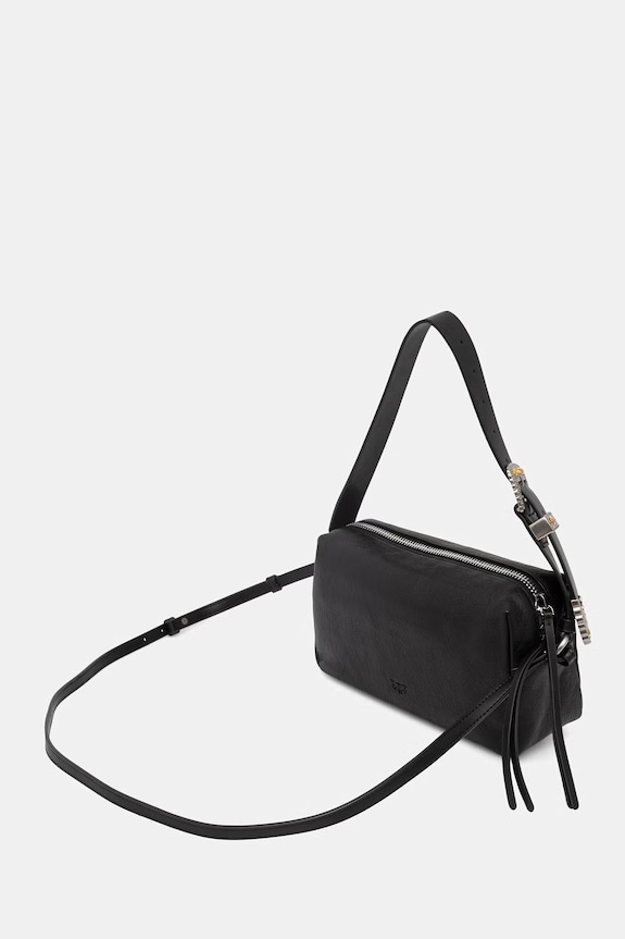 Dodatki Pinko crossbody torbica ženska usnjena 106761.A2JG črna