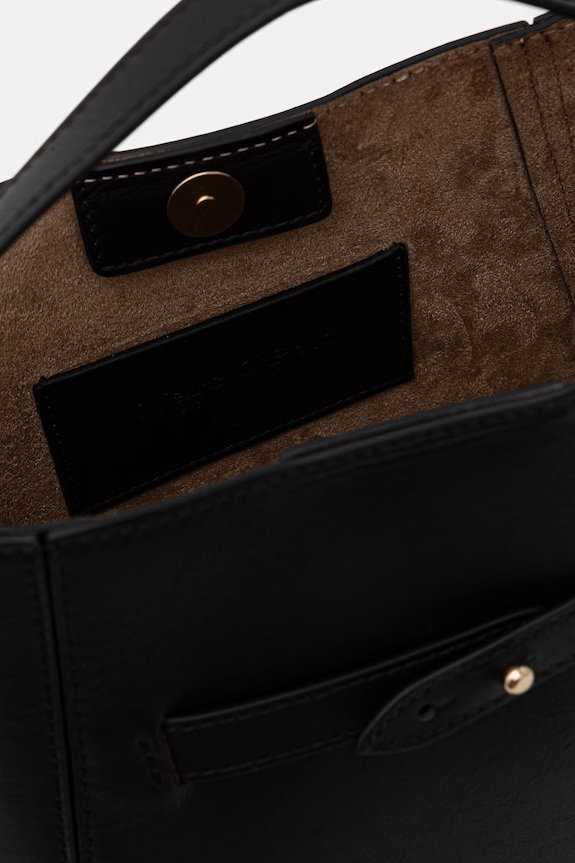 Marc O'Polo geantă crossbody de damă din piele 5000010949 negru