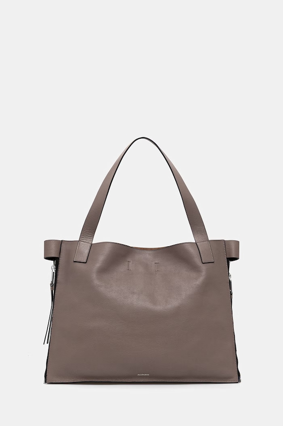 AllSaints geantă de mână din piele întoarsă MARLO uni maro W090XE