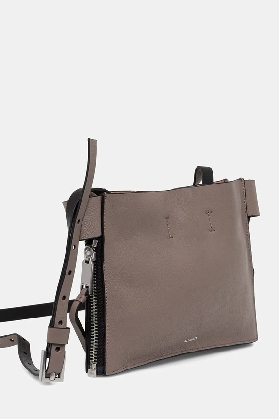 AllSaints listonoszka damska skórzana MARLO W091XE brązowy SS26