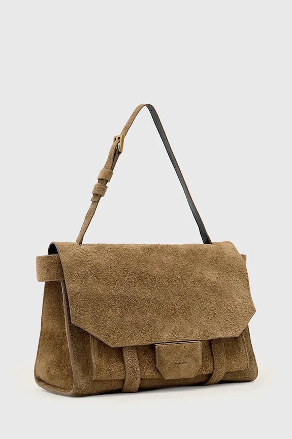 Doplňky Nubuková kabelka AllSaints URSA W096XE hnědá