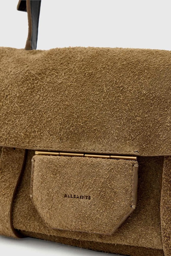 AllSaints torebka zamszowa URSA W099XE