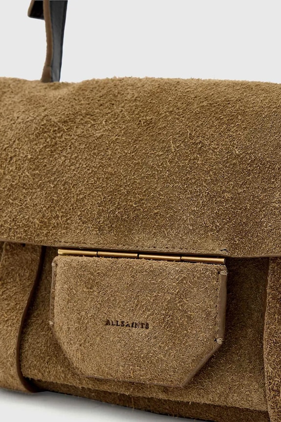 AllSaints torebka zamszowa URSA W099XE