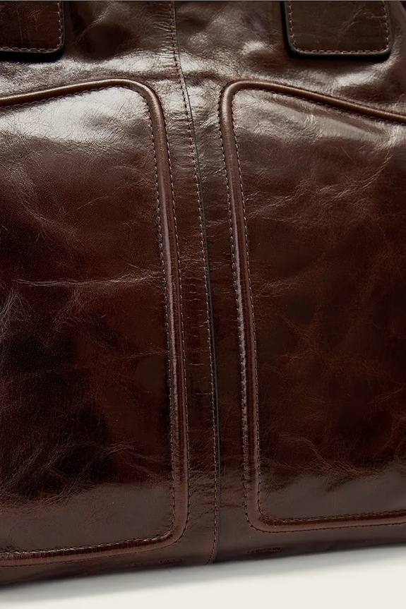 AllSaints Kabelka typu tote dámska kožená JEAN W130XE hnedá