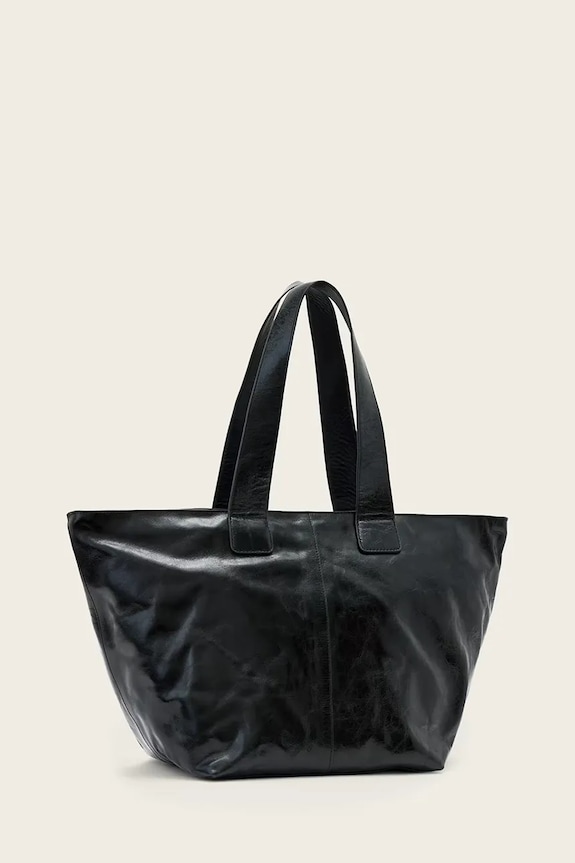 AllSaints tote bag pentru femei, din piele JEAN W130XE negru SS26