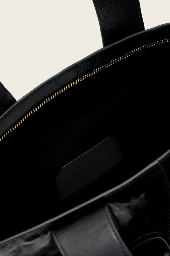 AllSaints tote bag pentru femei, din piele JEAN negru W130XE
