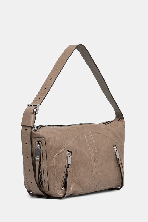 AllSaints torebka damska skórzana JEAN W131XE zielony SS26