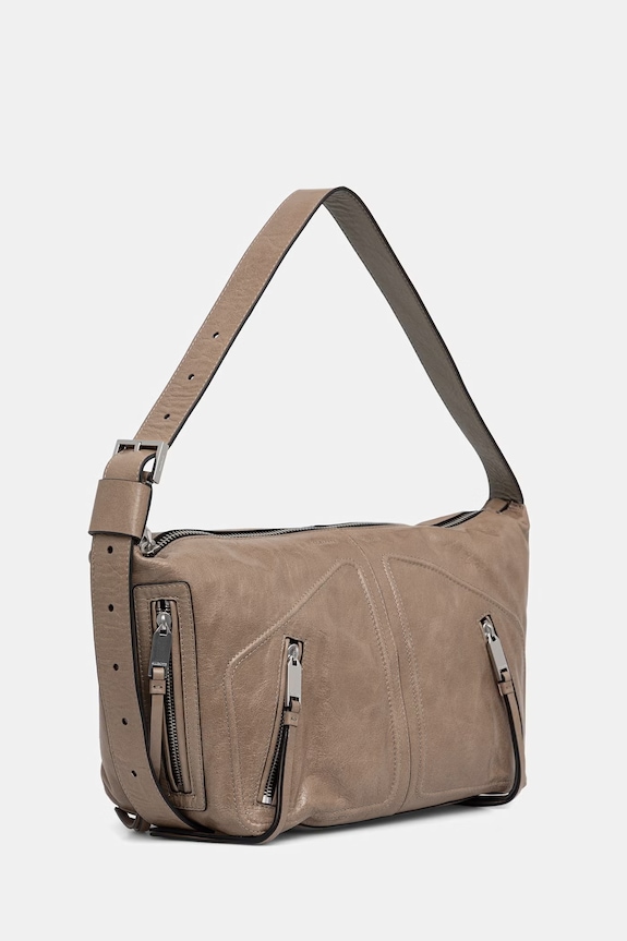 AllSaints torebka damska skórzana JEAN W131XE zielony SS26