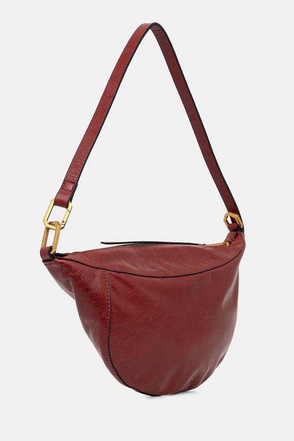 AllSaints bőr táska LUNA W139XE piros SS26