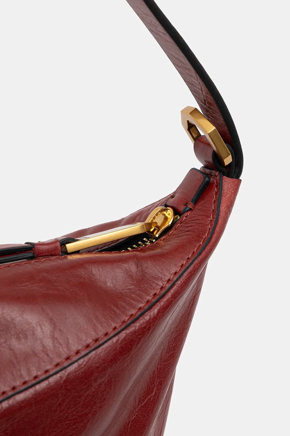 AllSaints bőr táska LUNA piros W139XE