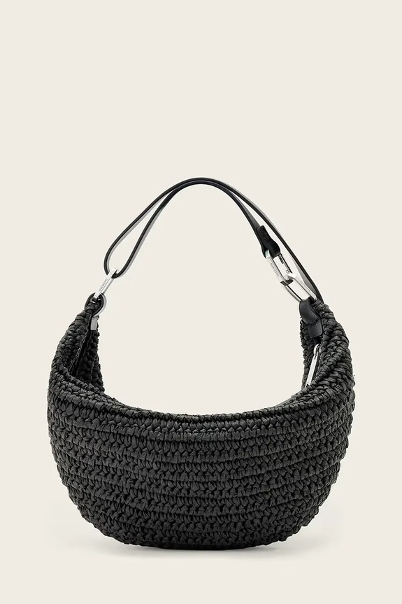AllSaints kézitáska LUNA nappa bőr fekete W159XE