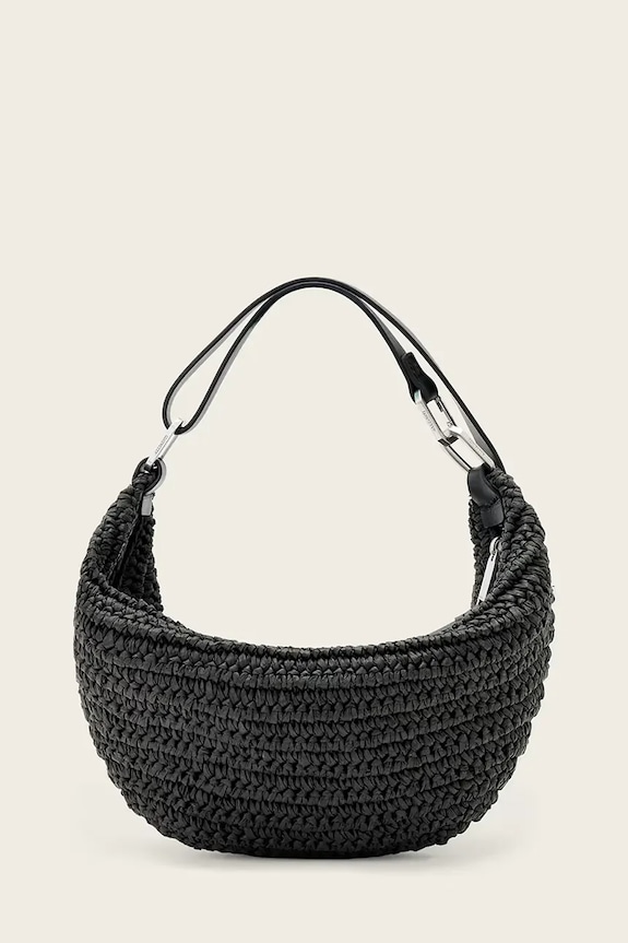 AllSaints kézitáska LUNA nappa bőr fekete W159XE