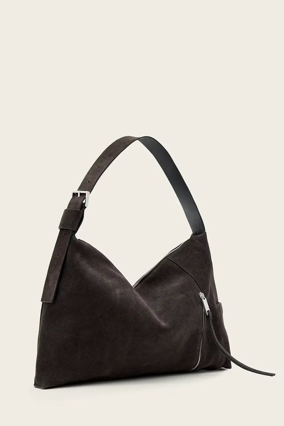 Аксесоари Велурена чанта AllSaints ALBA W167XE кафяв