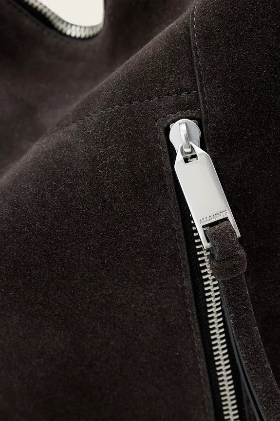 Велурена чанта AllSaints ALBA W167XE кафяв