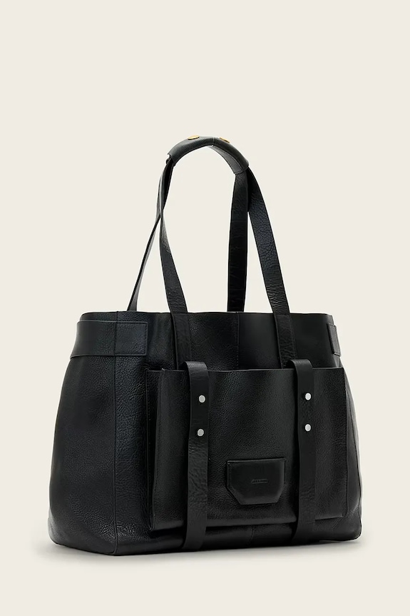 Akcesoria AllSaints torebka skórzana URSA W259XE czarny