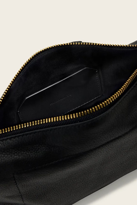 AllSaints torebka zamszowa ALBA W267XE czarny