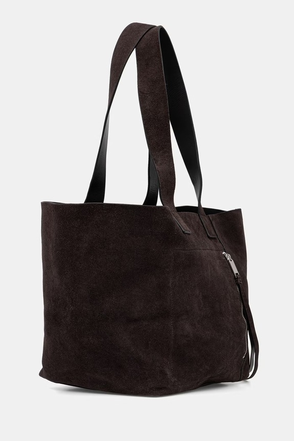 AllSaints velúr táska ALBA W270XE barna SS26