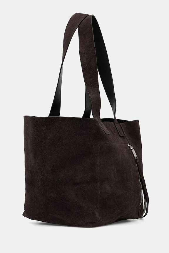 AllSaints velúr táska ALBA W270XE barna SS26